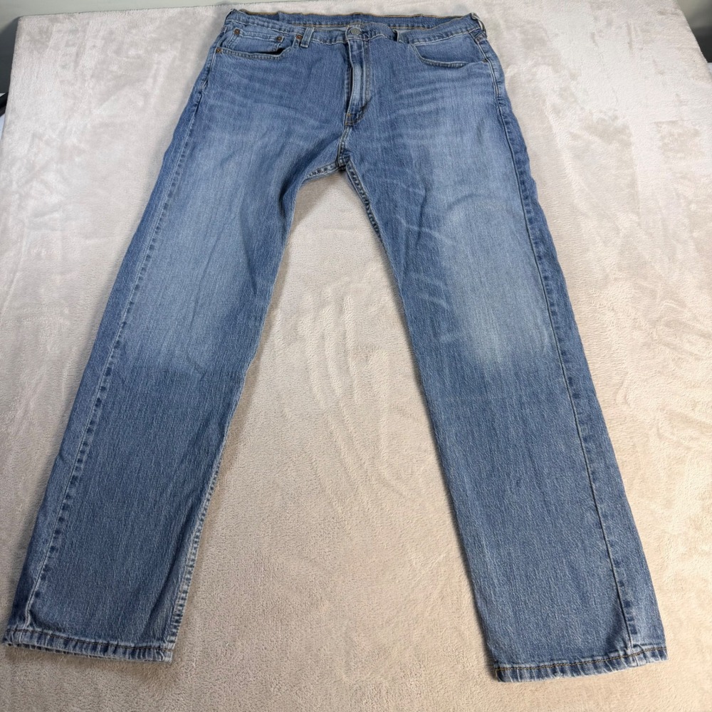 Levi's 505 Regular Fit Vintage Jeans Mens 38x32 Blue Cotton Denim Straight Leg